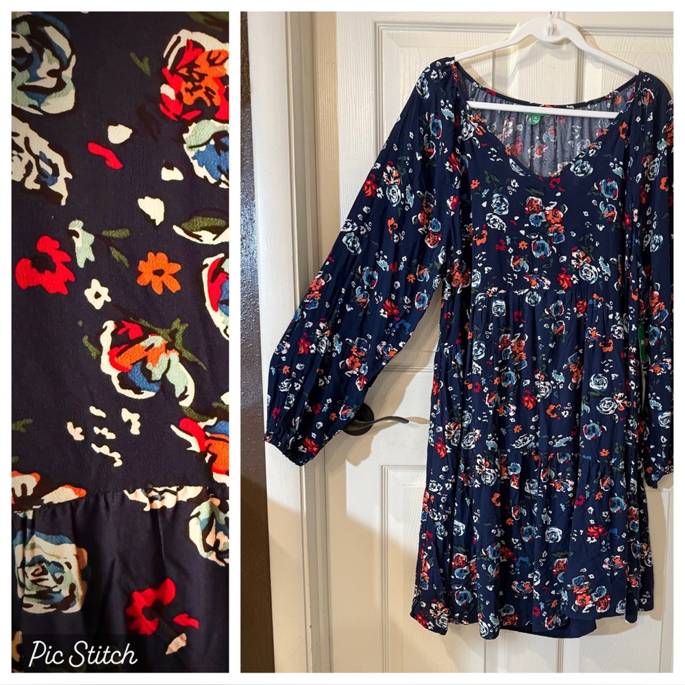 Dip Multicolor Floral Dress